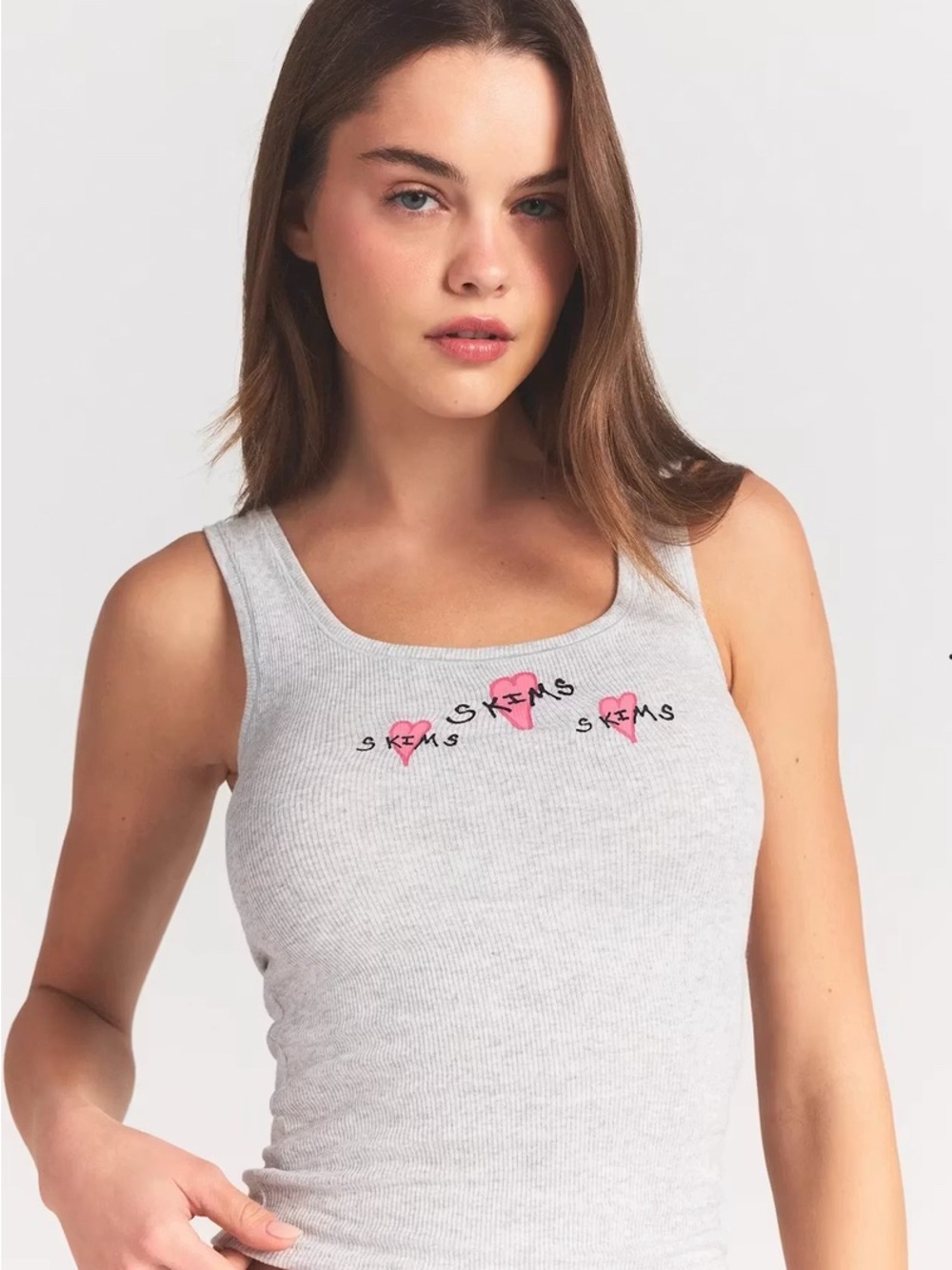 SKIMS Cotton Rib Tank and Short Set - Picture 3 of 14